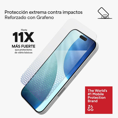 Protector de pantalla ZAGG iPhone 17 Glass XTR5