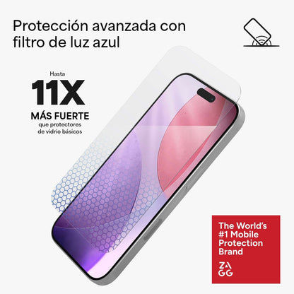 Protector de pantalla ZAGG iPhone 17 Pro Glass XTR5