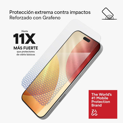 Protector de pantalla ZAGG iPhone 17 Pro Max Glass XTR5