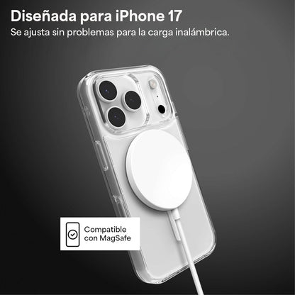Case ZAGG Crystal Palace Snap iPhone 17 Pro con Botón para Cámara y MagSafe