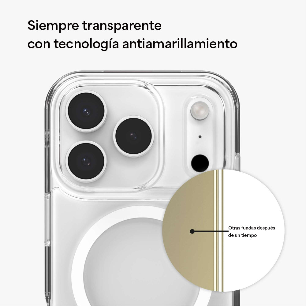 Case ZAGG Crystal Palace Snap iPhone 17 Pro Max con Botón para Cámara y MagSafe