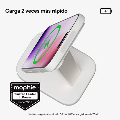 Base de carga inalámbrica mophie para dispositivos MagSafe con certificación Qi2