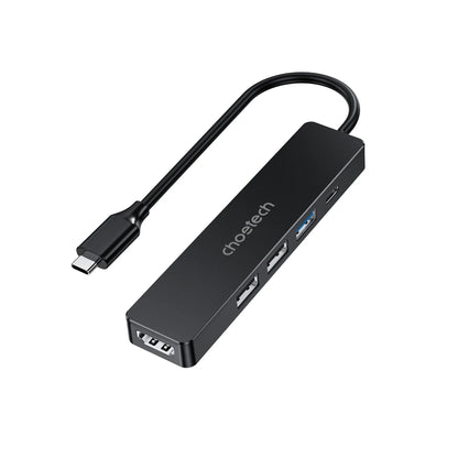 Adaptador Hub USB Tipo C 5 en 1 Choetech HDMI 4K PD 100W Laptop y Mac