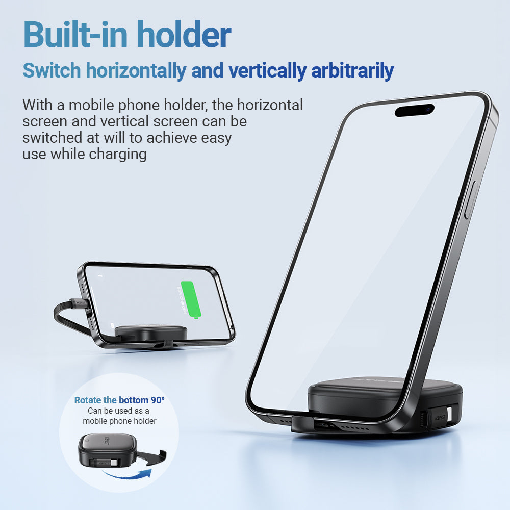 Kit de Viaje Acefast Multifuncional con Cable Retráctil