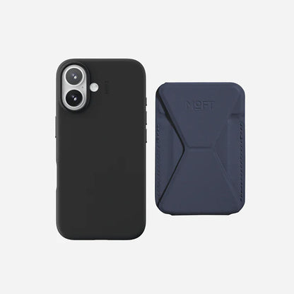 Tarjetero Magnético con Stand Moft MOVAS para iPhone – Azul Marino