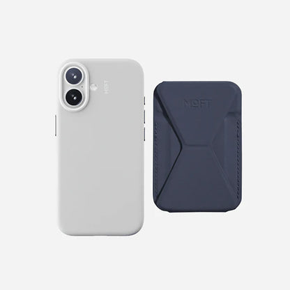 Tarjetero Magnético con Stand Moft MOVAS para iPhone – Azul Marino