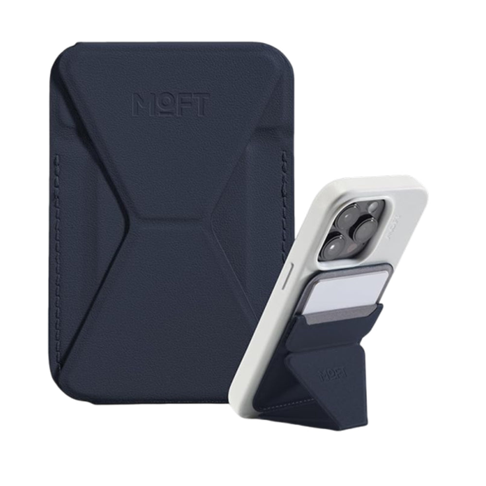 Tarjetero Magnético con Stand Moft MOVAS para iPhone – Azul Marino