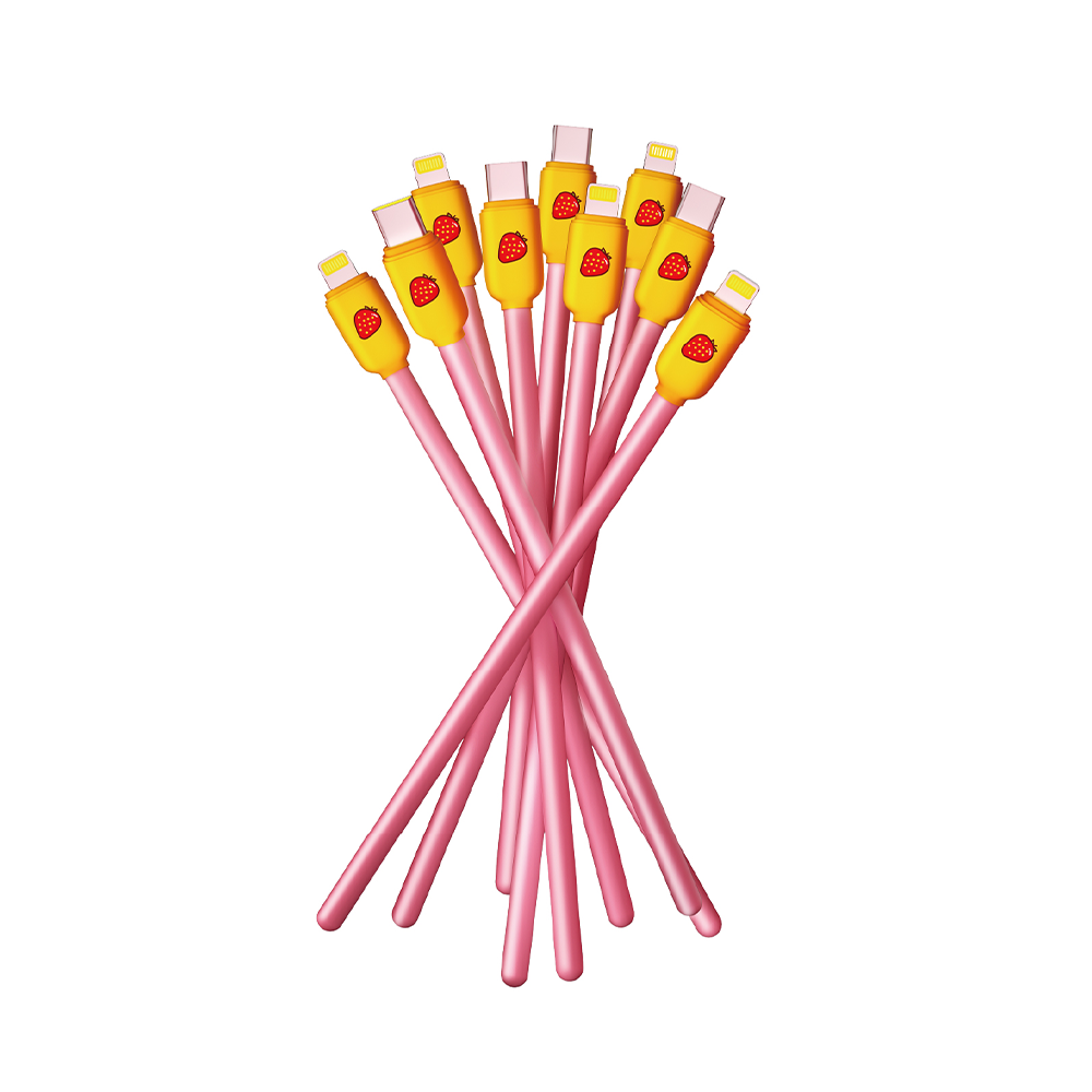 Cable Yookie Strawberry Bar USB-C a USB-C
