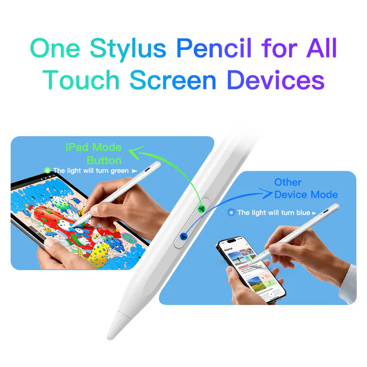 Lápiz Óptico Meko compatible Android y iOS Color Blanco