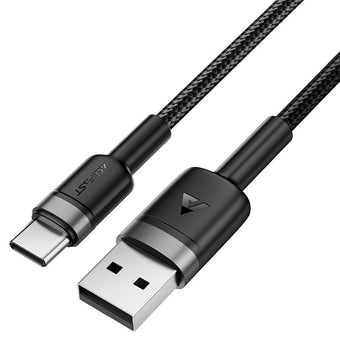 Cable de Carga 3A y Datos Acefast C22-04 USB-A a USB-C – Aleación de Aluminio, 1.2m