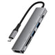 Hub 6 en 1 Acefast J18 USB-C – Estación de Acoplamiento con HDMI 4K y Puertos USB