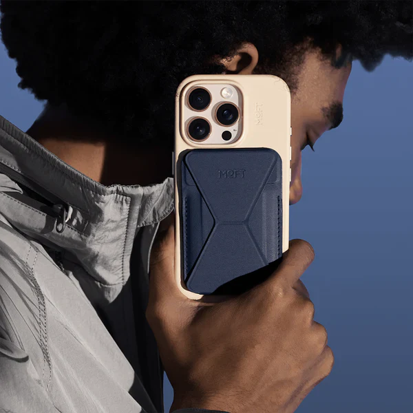 Tarjetero Magnético con Stand Moft MOVAS para iPhone – Azul Marino